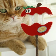 Süßes Katzenminze & Silberliane Plüsch Katzenspielzeug - Frucht-Kauknochen für Wohnungskatzen, raschelndes Geräusch, zum Kauen und Zahnpflege - Verschiedenfarbig - Übersicht 3