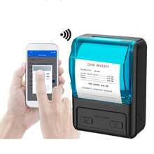 Meihengtong 58mm Receipt Printer Wireless Thermal Portable Wireless POS Printer For Small Business 58mm Mini Mobile Ticket Printer For Android & Windows - 藍黑色 - 查看 1