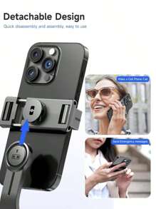 Tripod portatile per selfie, Tripsod autoadesivo estendibile con telecomando senza fili e stelo per tripodi, leggero e compatto, compatibile con 15 14 13 12 Pro Xs Max X 8Plus, e GoPro compatibile anche con telefono e , per vacanze estive, viaggi, riempimento di luce, attività all'aperto, live streaming