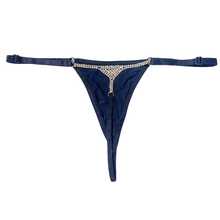 1 Pc Personalized Sparkling Rhinestone Thong, Clubwear, Beach, Bikini Body Chain Accessory - Silver - View 5