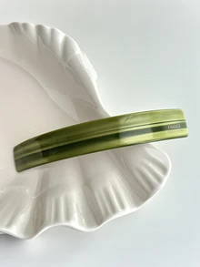 1pc Woman's Solid Color 9.5cm Stylish Acetic Acid Hair Clips, Back Of The Head Hair Accessories Hairpin, One-Line Ponytail Hair Accessory, Suitable For Daily Wear ,Festival Gifts - Multicolor - View 10