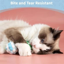 Set de 2/4 bolas de juguete con cascabeles para gatos, juguetes para gatos de interior, bolas de juguete interactivas para gatos, bolas de juguete suaves y esponjosas para gatos, pompones de juguete para gatitos para jugar, perseguir, morder y arañar para entrenamiento