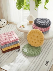Cookie-Shaped Meditation Mat Cushion, Multi-Purpose Round Floor Pad Suitable For Chairs, Sofas And Yoga, Machine Washable, Perfect For Decoration In Living Room, Balcony, Office