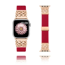 Celtic Knot Braided Stretchy Bands With Metal Buckle Compatible With Apple Watch, Chinese Band Knot For Apple Watch Band 38mm 40mm 41mm 42mm 44mm 45mm 46mm 49mm Women Men, Adjustable Quick-Release Nylon Solo Loop Elastic Straps For Apple Watch Series 10 9 8 7 6 5 4 3 SE Ultra