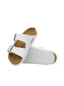 Birkenstock Women's Sport Sandals Flexible Ergonomic Breathable Vacation Weekend Travel 552683 - White - View 2