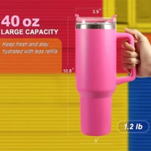 Vaso Térmico Termo De Acero Inoxidable Calor/frío Morek 40oz Vaso Térmico Jumbo para Café Té Agua Deportes Portátil Duradero Mantiene Temperatura Reutilizable Travel - Negro - Ver 4