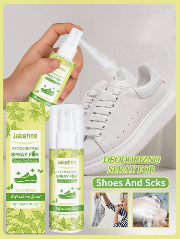 1pc 100ml Shoe & Sock Deodorizer Spray, Foot & Shoe Odor Eliminator, Fresh Scented Fabric Refresher Spray