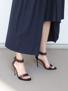 High Heel Sandals - Black - View 2