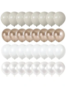 21 pezzi di palloncini beige, bianchi, sabbia, oro metallico, perle bianchi per decorazioni di feste di compleanno, matrimoni, fidanzamenti e cerimonie boho per donne
