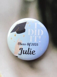1 personalisierter Fotobadge mit rundem Design, individualisierter Button Badge, individualisierter Text/Logo/Foto Button Badge, individualisierte Brosche, personalisierter Button Rucksack Accessoire, individualisierter Tasche Accessoire Badge Brosche, Geschenkidee für Jahrestag, Ihn/Sie, Valentinstag, Muttertag, Vatertag, Geburtstag, Abschlussfeier oder Paar