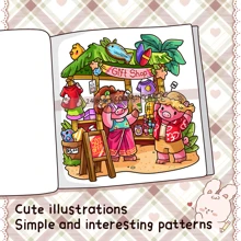 Upgraded Thick Paper Provides A Comfortable Hawaii Landscape Coloring Book, Cute Dogs' Hawaii Holidays, Suitable Holiday Picture Books, And Activity Picture Books For Beach Friends To Play Together,Back To School,School Supplies
