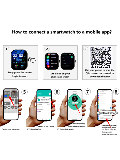 HOT 2.01" Full Screen Touch Slimme Horloge Men Women, Calling, Pedometer, Calorie, Multi Sports Mode, Distance Tracking, Call Sedentary Alerts, Multifunctional Smartwatch, Wireless Connection roid Phones view 6