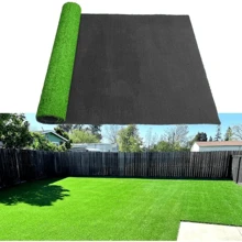 1 pièce Matériau de décoration de micro-paysage de pelouse de mousse artificielle, mousse fausse/tapis extérieur de plantes vertes, convient pour la cour arrière, le gazon artificiel, le tapis synthétique d'intérieur/extérieur, le jardin, la terrasse, l'herbe pour chien, résistant à l'usure, anti-vieillissement, fibres d'herbe surélevées, clôture artificielle de haute qualité, pelouse artificielle, idéale pour le paysage, tapis de filtration d'eau, grand tapis pour animaux de compagnie, tapis antidérapant, ceintures vertes, terrasse, terrain de football, terrain de golf