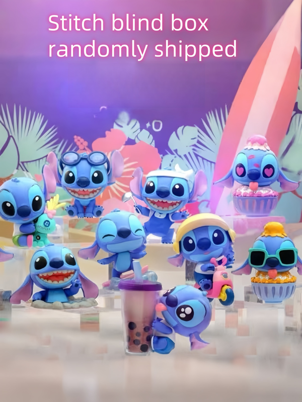 Disney Disney Sonny Angels Stitch Collectible Statue Blind Box, Cute PVC Cartoon Character Statue, Multifunctional Indoor And Outdoor Decoration, Ideal Christmas Gift, No Need For Electricity(Product With Minor Defects)