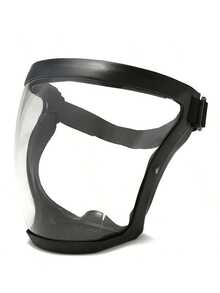 Full Face Protection Shield - Transparent Durable Plastic Material, Suitable For Outdoor, Kitchen And Security Labor Protection