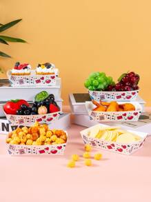 10/25 Stücke Würfel Spielkarten Design Essens Box, Pommes Box, Popcorn Box, Popcorn Box, geeignet für Geburtstags-Party Deko, Heim Kino Snack Box, für Lunchbox, Bäckerei, Sandwich, Burger Restaurant