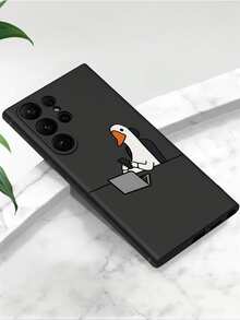 1 件 Overtime Duck 软硅胶防摔防滑黑色手机壳适用于 、Honor、Redmi、Galaxy A04e/A05s/A13/A14/A15/A34/A35/A50/A52/A53/A54/S21/S22/S23/S24/S25/S25Ultra、6A/7A/8A、12T/13T/14T