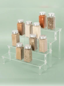 1-Pc Luxurious Transparent Acrylic Multi-Layer Perfume Display Stand | Room Beauty Storage Display Stand Home Decor Back To School Room Decor School Supplies