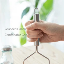 2pcs Stainless Steel Wave Potato Masher - Ideal For Kitchen Vegetable And Fruit Puree, Kitchen Essentials | Modern Kitchen Tool | Kitchenware - Silver - View 4