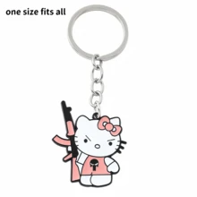 1 件/2 件 Sanrio 创意 Kitty 娃娃手机链装饰钥匙扣可爱娃娃系列圣诞礼物包袋配饰时尚个性化趣味钥匙扣汽车配饰包袋饰品学校卡通哥特 Y2k