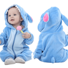 nerd hunters Pyjama Onesie Alien Bleu - Costume, Déguisement et Grenouillère pour Bébés