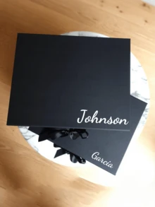 1pc Customized Name Gift Box, Personalized Text Wedding Gift Box, Personalized Magnetic Folding Storage Box, Bridesmaid Gift Box, Personalized Wedding Gift Box (Including Bridesmaid Gift Box), Can Design Your Own Birthday Empty Gift Box, Mother's Day, Birthday, Father's Day, Graduation Ceremony, Wedding, Family, Office, Unique Gift - Multicolor - View 4