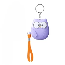 Mini alarme personnelle aigle, alarme sonore et lumineuse avec éclairage d'urgence, design compact et mignon, alarme haute puissance de 130 dB, convient pour les femmes seules, les personnes âgées vivant seules, le jogging, la randonnée