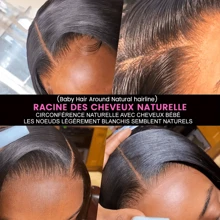 200% Density 40 Inch Glueless Wigs Human Hair Pre Plucked Pre Cut 5x5 HD Lace Closure Wigs Human Hair Glueless Wear And Go 13x4 Straight Lace Front Wigs Human Hair With Baby Hair Natural Black