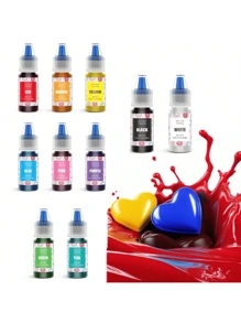 Set de cuisine 20 couleurs, pigments de décoration de cuisson - pigments de cuisine liquides DIY pour la décoration de gâteaux, les biscuits de Pâques, les œufs de Pâques et autres artisanats, parfait pour les cadeaux de la fête des mères