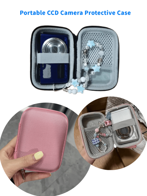 1pc CCD Camera Storage Bag, Digital Product Organizer Bag For Cables, Earphones, Memory Cards, Compact & Portable, Multiple Colors Available, Great New Year Gift, Essential For Travel & Back To School, Perfect For Photography Enthusiasts