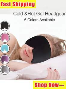 Gel Ice Pack Headache Migraine Relief Cap(Single Layer) - Stretchable Headgear For Cold & Hot Therapy To Alleviate Headaches, Unscented, Use Without Power, Battery-Free - Effective For Tension, Stress, Fever, Fatigue Relief, Back To School Supplies Wear Resistant - Multicolor - View 2