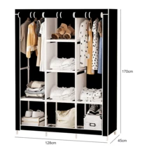 Portable Closets - Black - View 13