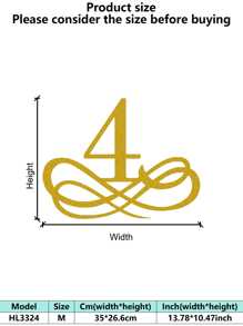 1PC Rustproof Wrought Iron Wall Art - European Vintage Baroque Golden Decorative Painting Artistic Letter Wall Mura Room Decor Bedroom Decor Home Decor Wall Decor