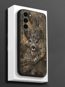 1 件 Niche Deer 防摔防滑黑色手机壳适用于 Galaxy A04e/A05s/A13/A14/A15/A34/A35/A50/A52/A53/A54/S21/S22/S23/S24/S25/S25Ultra - 黑色 - 查看 1