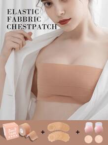 Lift Breast Tape Invisible Breathable Pull Up Chest Lift Muscle Tape Chest Bandage, Sports Accessories Set Includes: Invisible Breast Lift Tape, Breast Enhancing Bandage, Breast Support Body Tape, Lift Pads For Bras, Brassieres And Underthings For Women