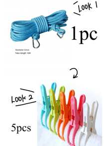 1pc Outdoor Thickened Clothesline, 6mm Diameter, 10m Length, Wind & Slip Resistant For Hanging Clothes, Quilt