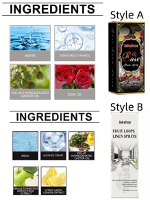 jakehoe Room Spray (Rose Scent); Rose Room Spray; Home Fragrance Spray; Air Freshener; Fragrance Linen Spray; Fragrance Spray; Air Freshening; Fabric Deodorizing; Long Lasting Fragrance; Hypoallergenic Formulation