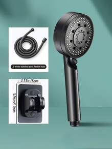 1 pieza Ducha de mano presurizada, con soporte y manguera de ducha, cabezal de ducha ajustable de 5 modos, boquilla de ducha para baño, rociador de ducha, accesorios de baño, disfruta de una experiencia de baño de lujo