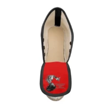 R&RH Womens Red Wedge Espadrilles - Red - View 3