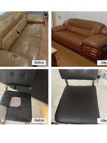 皮革修补片、皮革修补套装、自粘皮革修补胶带，适用于沙发、汽车座椅、电脑椅、家具、手袋、驾驶座、汽车船用座椅、沙发椅、鞋、手袋、夹克、急救补丁、撕裂修复套装、乙烯基椅子（20*30CM*2、50*137CM*1、35*137CM*120*137*1、60*25*1）