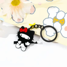 1 件/2 件 Sanrio 创意 Kitty 娃娃手机链装饰钥匙扣可爱娃娃系列圣诞礼物包袋配饰时尚个性化趣味钥匙扣汽车配饰包袋饰品学校卡通哥特 Y2k