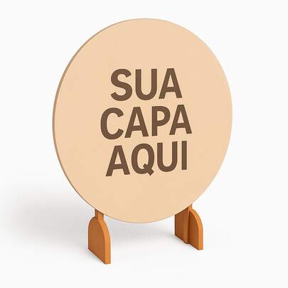 Painel de Festa Redondo MDF 50x50cm para Festa Infantil Aniversário Cenário Decorativo 1 Unidade