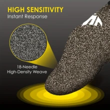 专业防汗纯银纤维游戏指套带金属盒，高密度超导纤维指套，适用于手游配件 - 彩色 - 查看 4