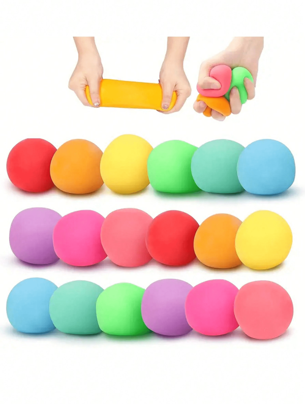 5pcs Mini Fun Soft Gel Squeeze Stress Balls, Fidget Toys For Anxiety, Stress Relief Sensory Squeezy Toy, Squeeze Toys For Party Favors, Assorted Colors, Great For Halloween, Christmas Gifts