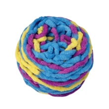 1卷多色冰棒色毛线,柔软粗线,适合DIY钩编,可用于制作手工毯子、围巾、帽子、靠垫或其他家居装饰品。 - 彩色 - 查看 20