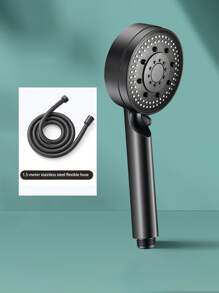 1 pieza Ducha de mano presurizada, con soporte y manguera de ducha, cabezal de ducha ajustable de 5 modos, boquilla de ducha para baño, rociador de ducha, accesorios de baño, disfruta de una experiencia de baño de lujo