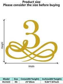 1PC Rustproof Wrought Iron Wall Art - European Vintage Baroque Golden Decorative Painting Artistic Letter Wall Mura Room Decor Bedroom Decor Home Decor Wall Decor