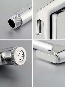 1 套 ABS 坐浴盆喷枪，浴室马桶冲洗喷雾器，带软管和底座支架，浴室装饰秋季装饰浴室配件