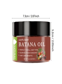 Aceite para el cabello Batana de Honduras - Tratamiento alisador y humectante para cabello seco, para hidratar el cabelludo y el cuidado del cabello, apto para todo tipo de cabello - 4.3oz/120G