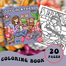 Comfortable Coloring Books For Girls, For Home Relaxation Moments, Spiral Binding: 20 Pages (100g Paper), Non-Leakage, Ideal Relaxation Gift For Family And Friends, Suitable For Birthdays, Parties, Festivals, Relaxation Activities | Unique Illustrations | Bold Coloring Designs, Recommended For 4+ Years Old Teenagers,Back To School,School Supplies